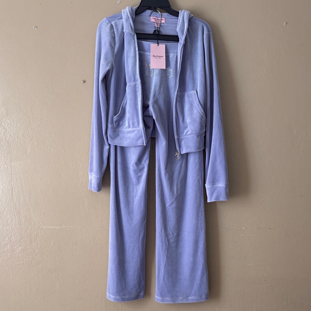 Juicy Couture Light Purple Velour Set NWT Y2K